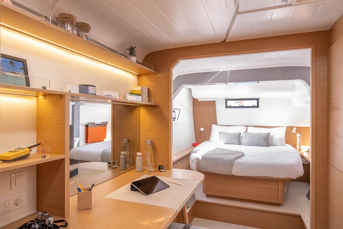 Cabin on Gladis, a Excess 14 catamaran at Zadar, Croatia