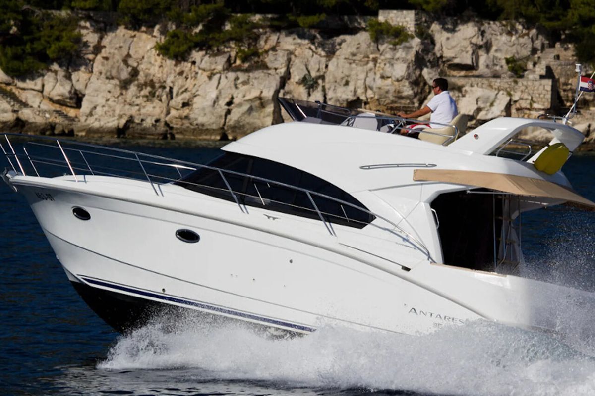 Exterior view of Galeb, a Beneteau Antares 36 yacht at Grad Novalja, Croatia