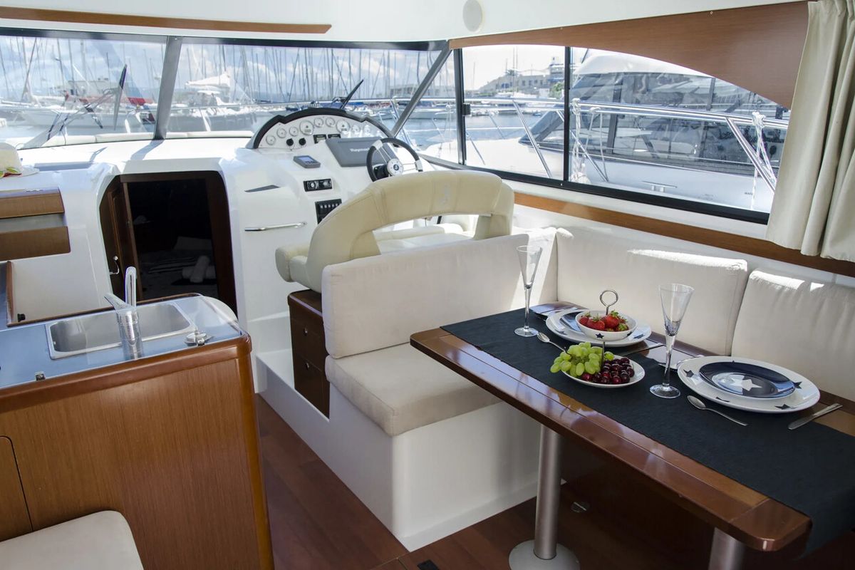 Salon of Galeb, a Beneteau Antares 36 yacht at Grad Novalja, Croatia