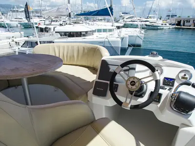 Cockpit of Galeb, a Beneteau Antares 36 yacht at Grad Novalja, Croatia