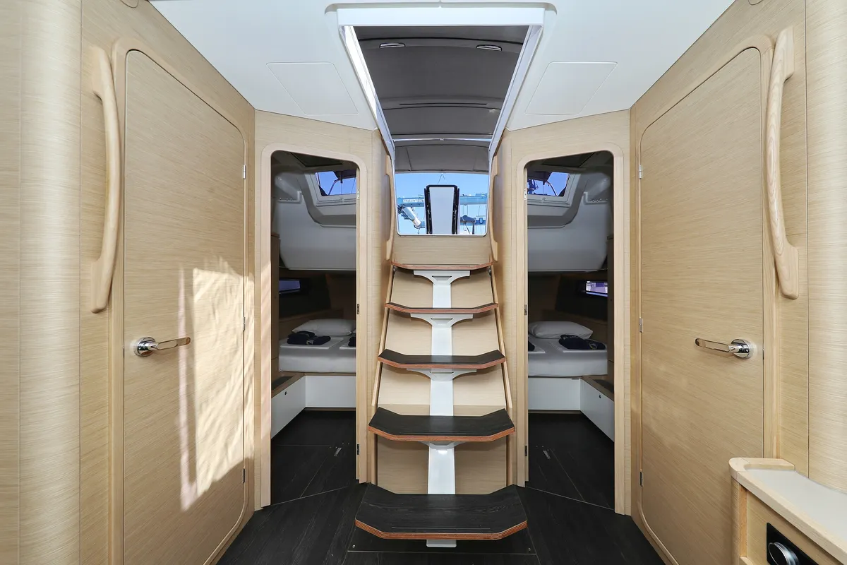 Salon of Scooby Doo, a Dufour 44 sailboat at Grad Pula, Croatia