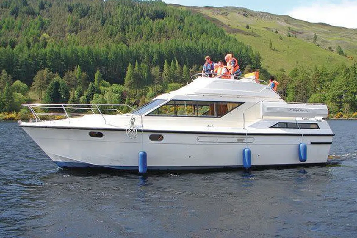 Exterior view of Royal Star WHS - Budget 1, a Cygnet Royal Star WHS motorboat at Laggan, United Kingdom