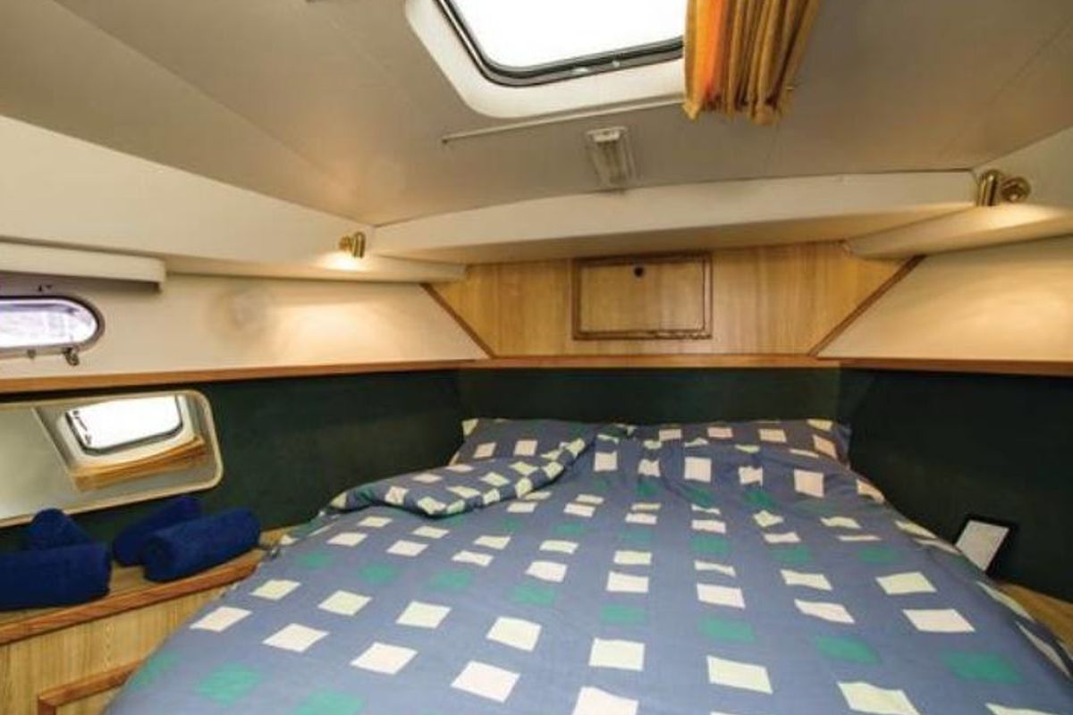 Cabin on Royal Star WHS - Budget 1, a Cygnet Royal Star WHS motorboat at Laggan, United Kingdom