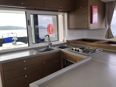 Galley of Myemocean, a Lagoon 450 S catamaran at Mai Khao, Thailand