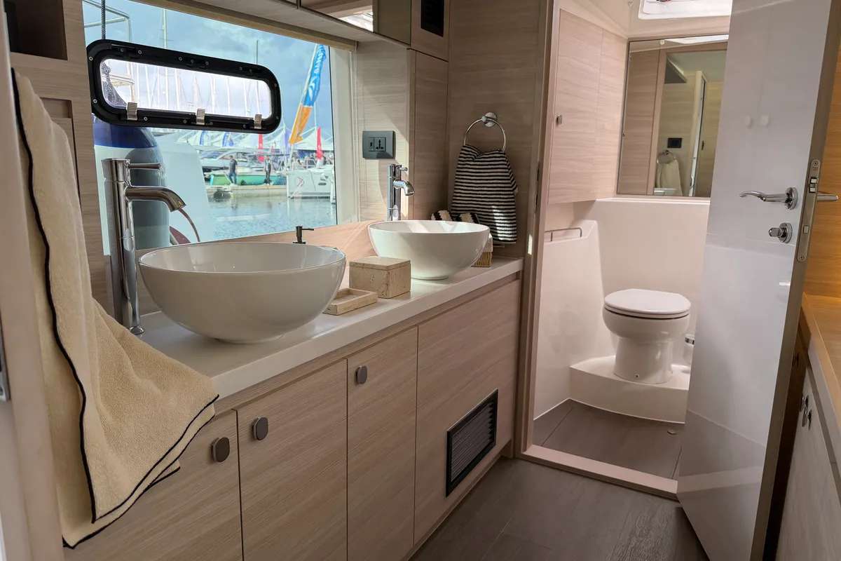 Head on Infinity I, a Aquila Yachts Aquila 50 Yacht catamaran at Pirovac, Croatia