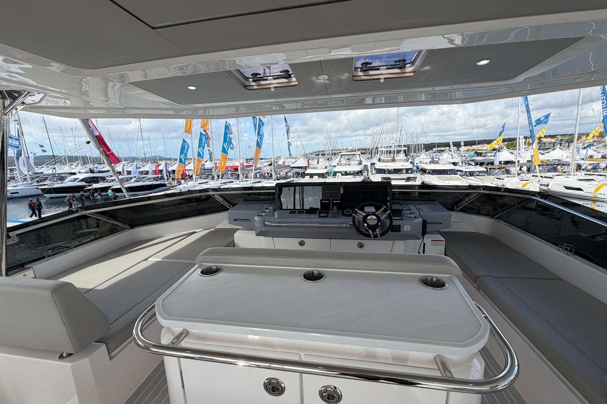 Salon of Infinity I, a Aquila Yachts Aquila 50 Yacht catamaran at Pirovac, Croatia