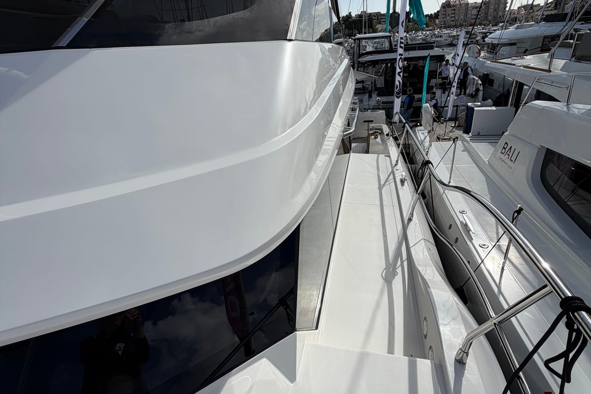 Exterior view of Infinity I, a Aquila Yachts Aquila 50 Yacht catamaran at Pirovac, Croatia