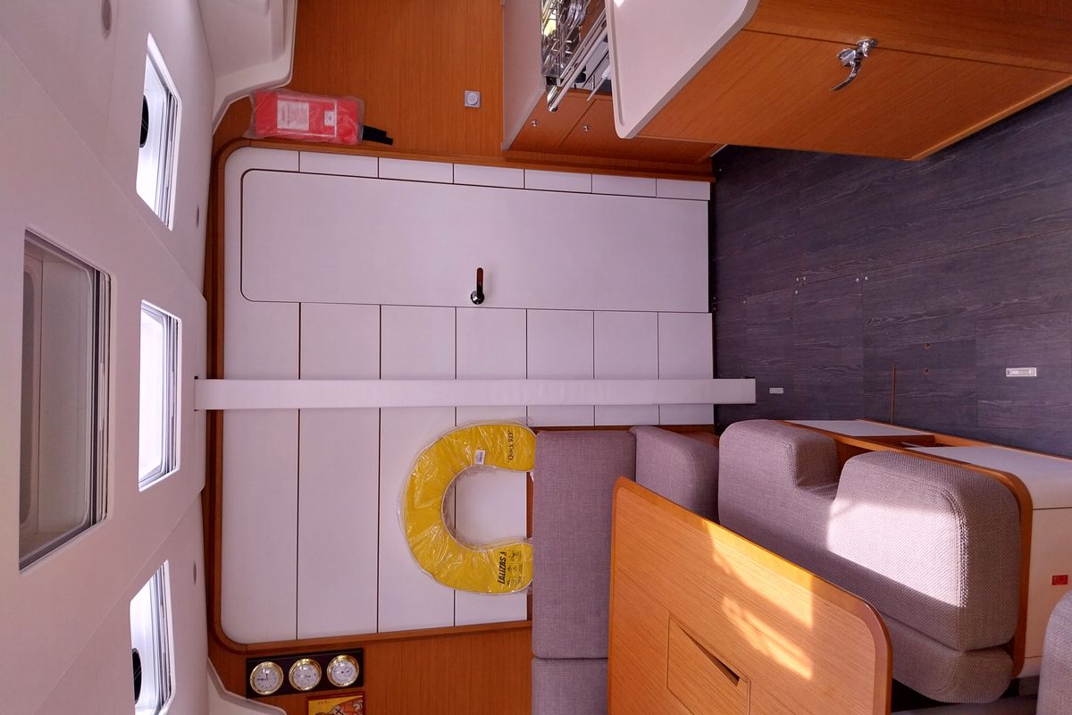 Salon of Panagiotis, a Dufour 41 sailboat at Volos Municipality, Greece