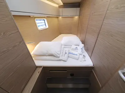Cabin on Pegasus, a Hanse Yachts Hanse 508 sailboat at Grad Biograd na Moru, Croatia