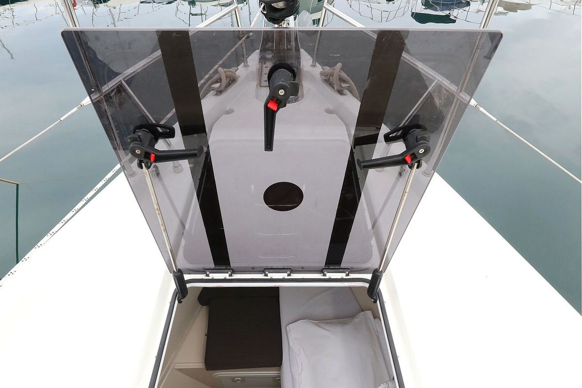 Cabin on Pegasus, a Hanse Yachts Hanse 508 sailboat at Grad Biograd na Moru, Croatia