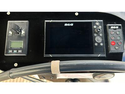 Cockpit of AN, a Dufour 470 sailboat at es Jonquet, Spain
