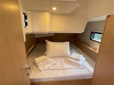 Cabin on Donuha, a Bavaria C42 sailboat at Marmaris, Turkey