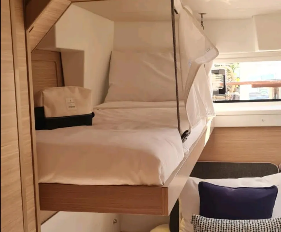 Cabin on ANGIAS, a Lagoon 43 catamaran at Volos Municipality, Greece