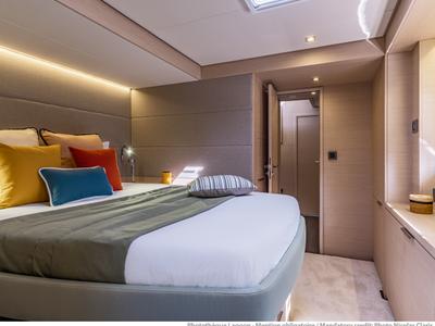 Cabin on ESPERANCE, a Lagoon 55 catamaran at Municipal Unit of Nea Peramos, Greece