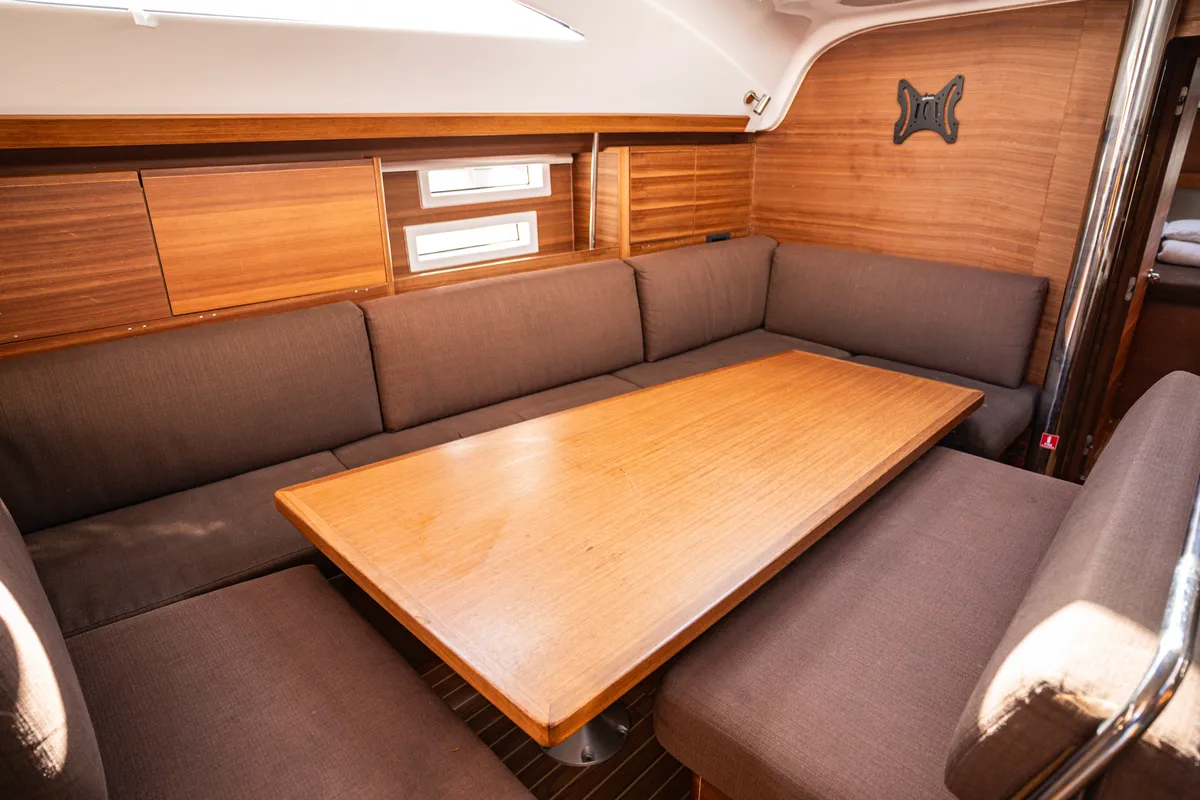 Salon of Vikki, a Elan Impression 45.1 sailboat at Pirovac, Croatia