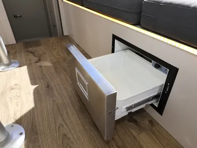 Galley of Nanda, a Cobra Yachts Futura 40 Grand Horizon yacht at Punat, Croatia