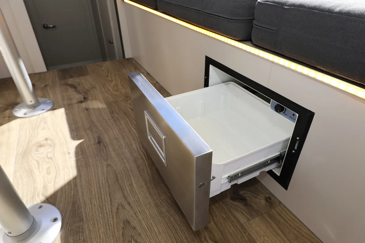 Galley of Nanda, a Cobra Yachts Futura 40 Grand Horizon yacht at Punat, Croatia