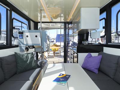 Salon of Nanda, a Cobra Yachts Futura 40 Grand Horizon yacht at Punat, Croatia