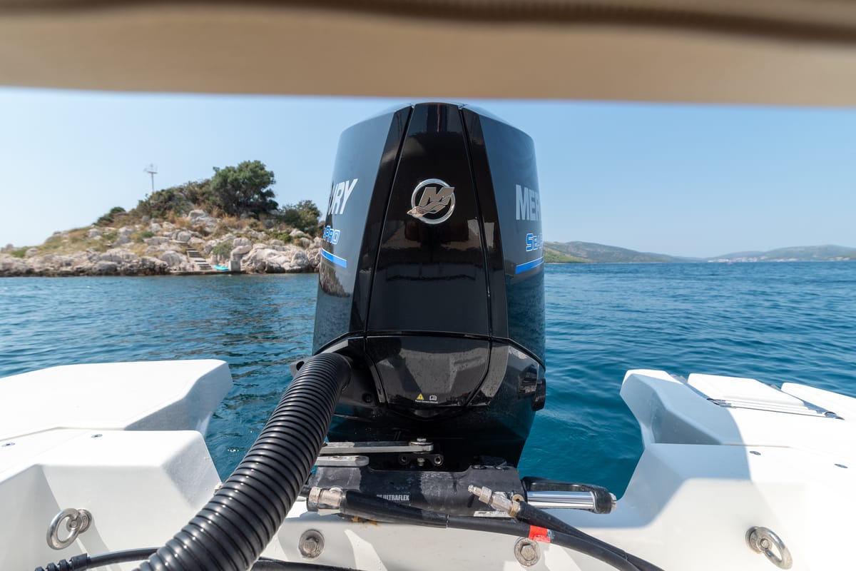 Marlin, a Marlin 790 Dynamic motorboat at Grad Trogir, Croatia