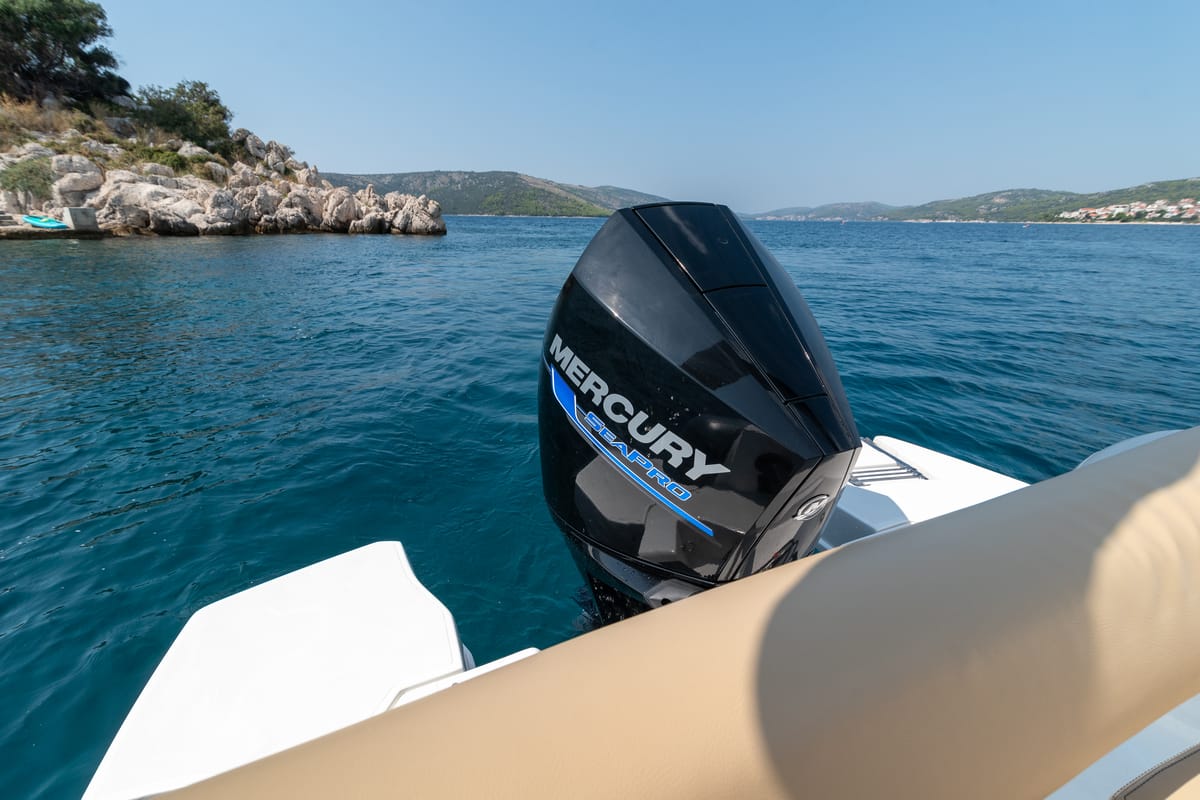 Marlin, a Marlin 790 Dynamic motorboat at Grad Trogir, Croatia