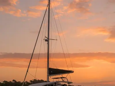 Araponga, a Lagoon 40 catamaran at Marina d'Empuriabrava