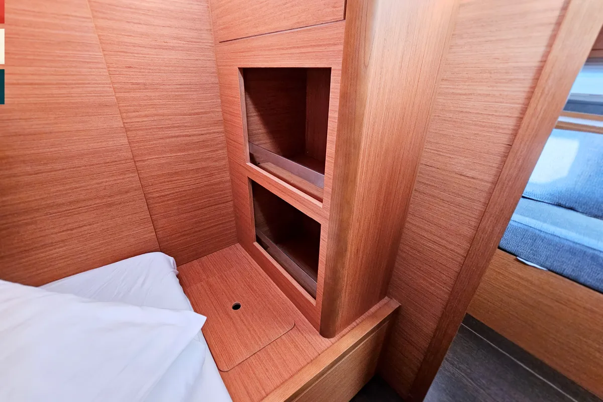 Cabin on Allegro, a Dufour 530 sailboat at Grad Kaštela, Croatia