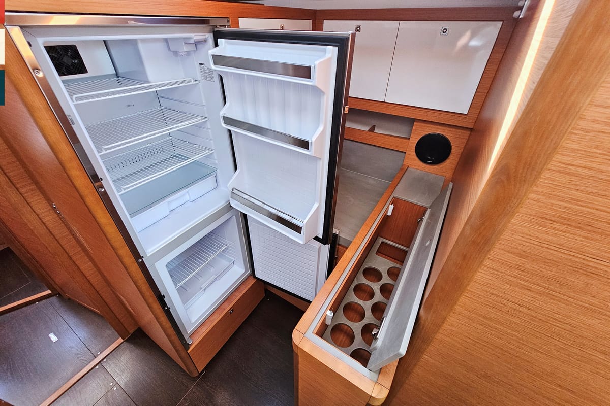 Galley of Allegro, a Dufour 530 sailboat at Grad Kaštela, Croatia