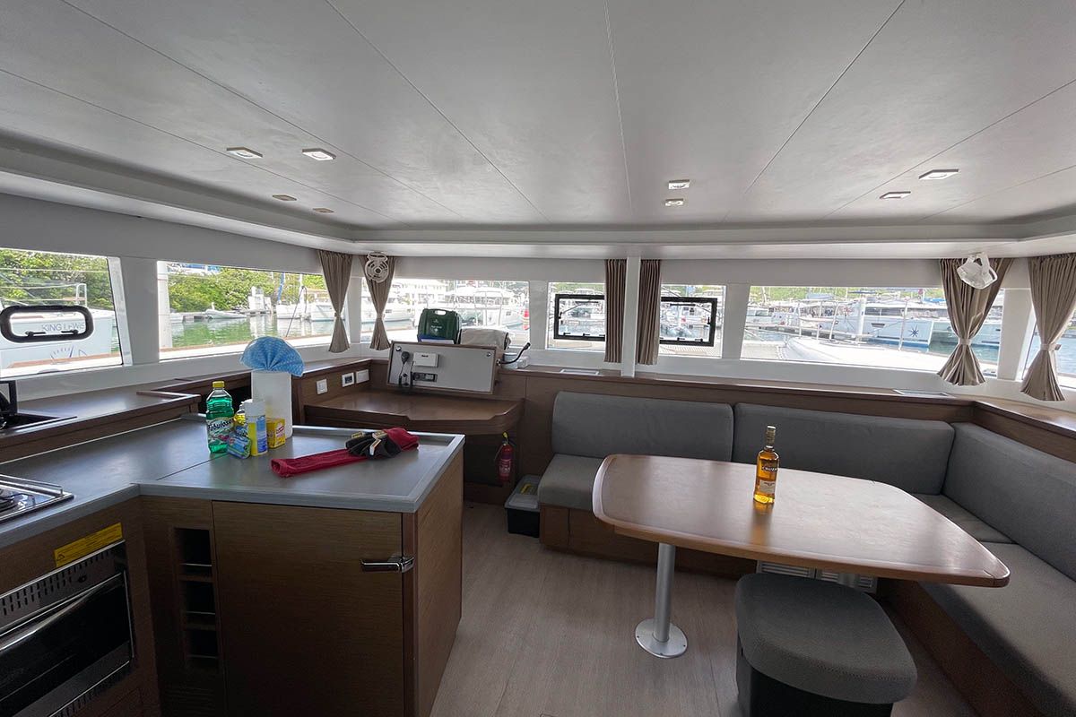 Island Queen, a Lagoon 450 F catamaran at Seget Donji, Croatia