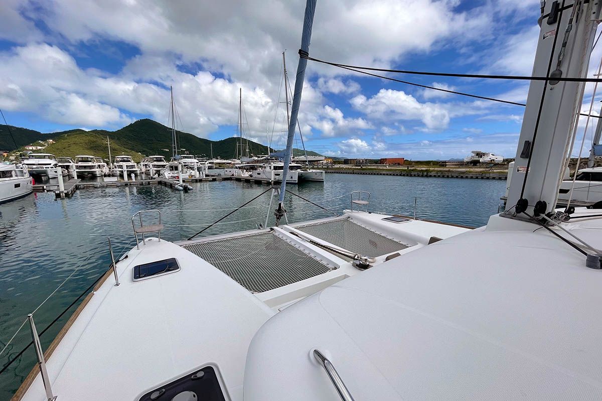 Island Queen, a Lagoon 450 F catamaran at Seget Donji, Croatia