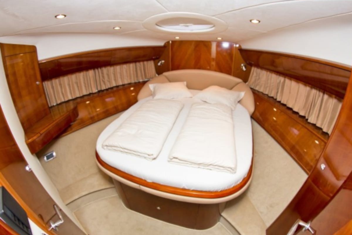 Cabin on Cool, a Princess Yachts Princess V 58 motorboat at Primošten, Croatia
