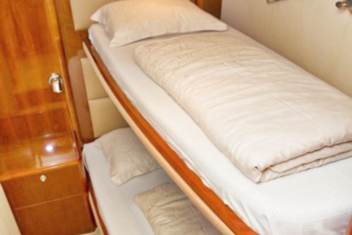 Cabin on Cool, a Princess Yachts Princess V 58 motorboat at Primošten, Croatia