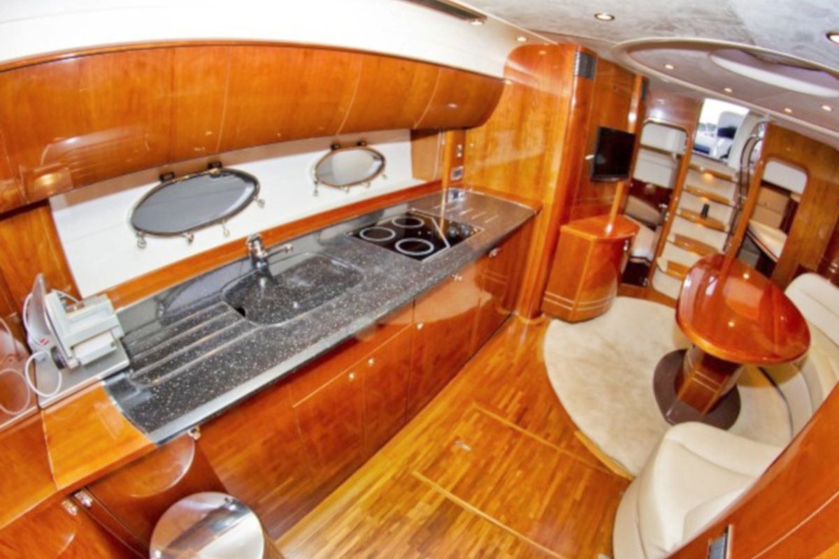 Galley of Cool, a Princess Yachts Princess V 58 motorboat at Primošten, Croatia