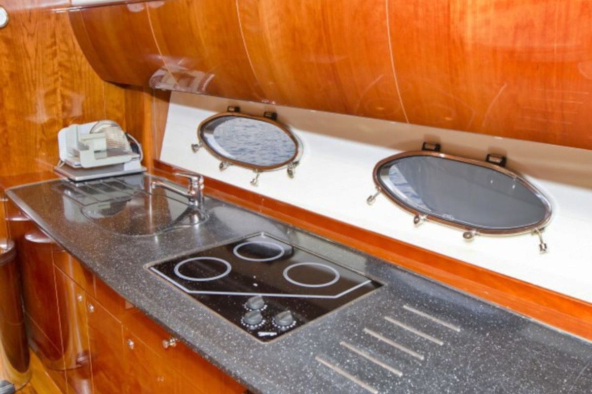 Galley of Cool, a Princess Yachts Princess V 58 motorboat at Primošten, Croatia