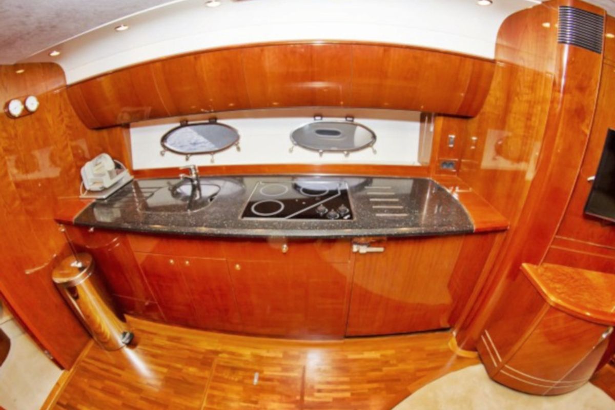 Galley of Cool, a Princess Yachts Princess V 58 motorboat at Primošten, Croatia