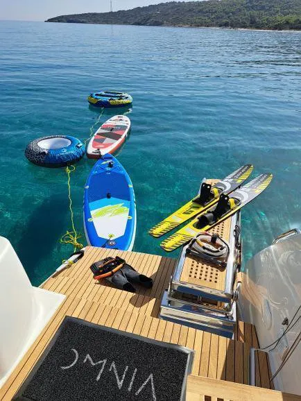 Omnia, a Lagoon 46 catamaran at Piraeus, Greece