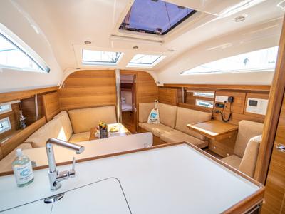 Galley of Tonka, a Elan Impression 40.1 sailboat at Grad Kaštela, Croatia