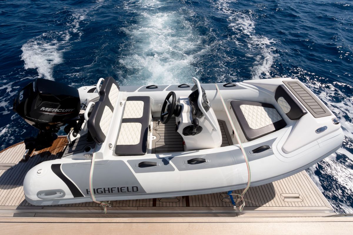 Olivia, a Azimut Magellano 60 motorboat at Grad Šibenik, Croatia