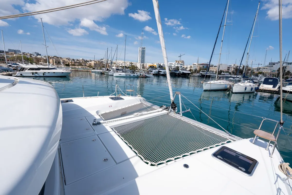 Don Selmi, a Lagoon Lagoon 42 catamaran at Ta' Xbiex, Malta