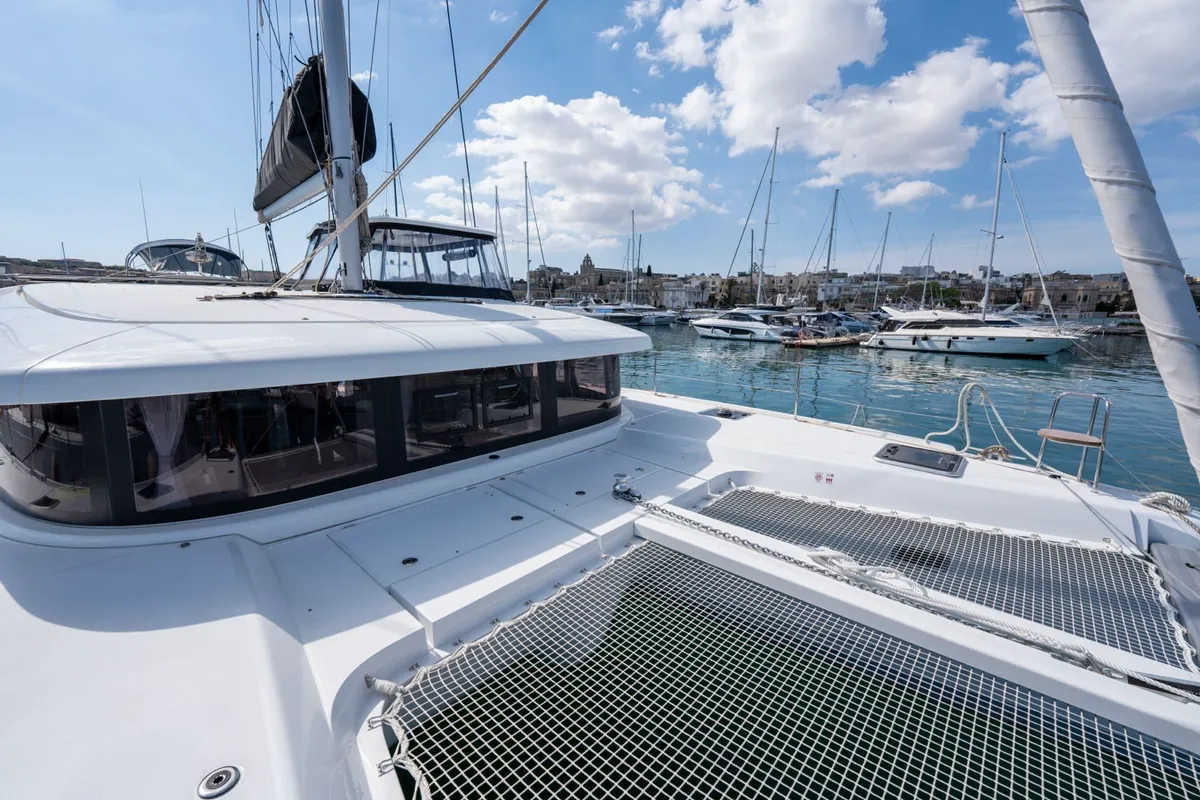 Don Selmi, a Lagoon Lagoon 42 catamaran at Ta' Xbiex, Malta