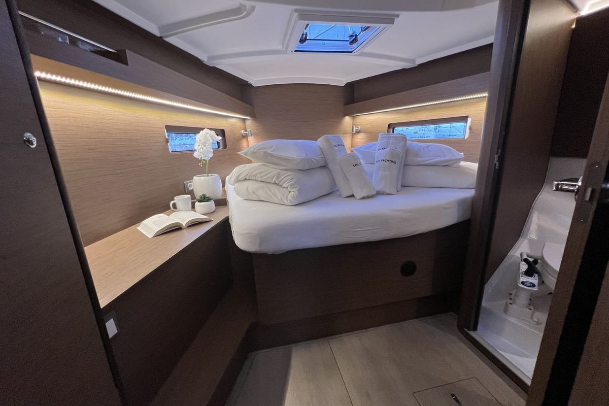 Cabin on Christine, a Beneteau Oceanis 40.1 sailboat at Grad Pula, Croatia