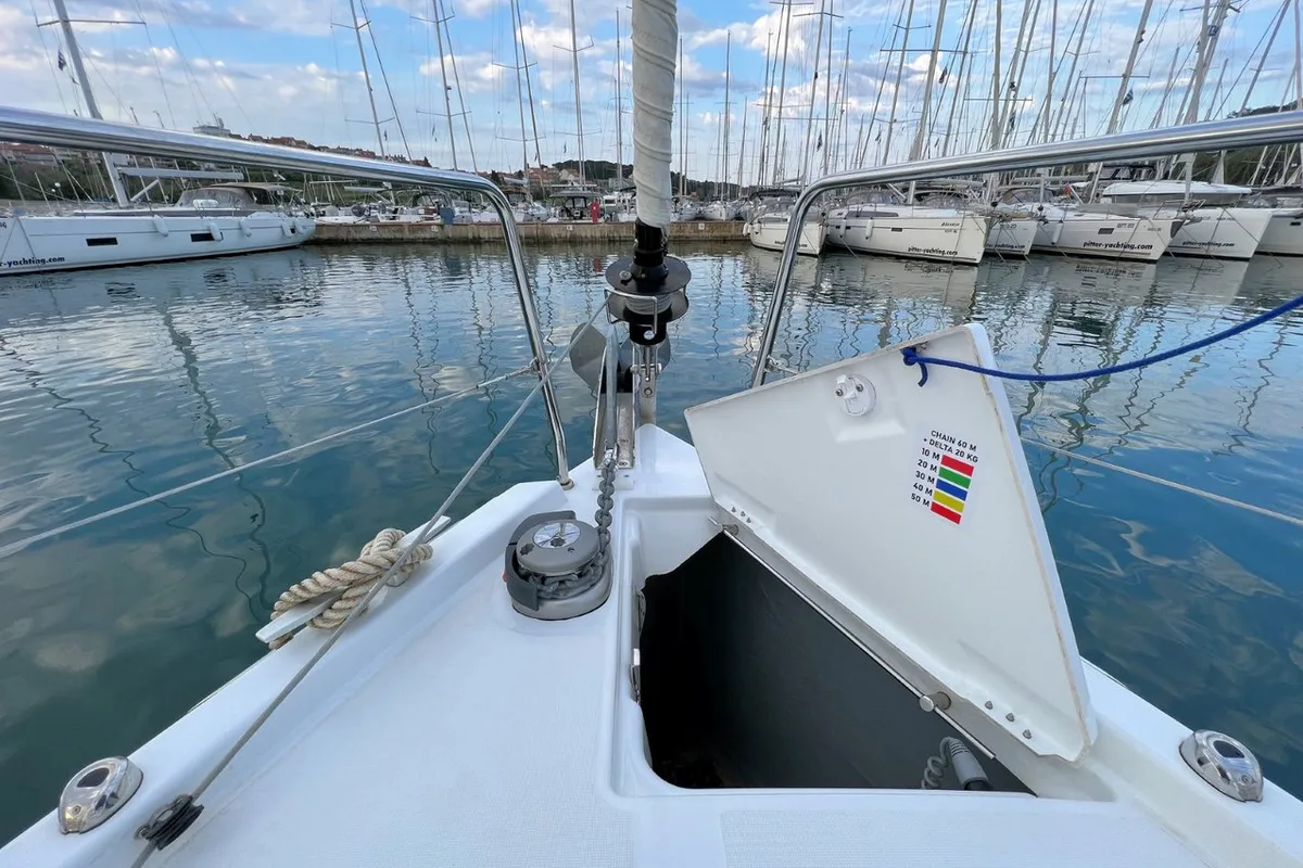 Christine, a Beneteau Oceanis 40.1 sailboat at Grad Pula, Croatia