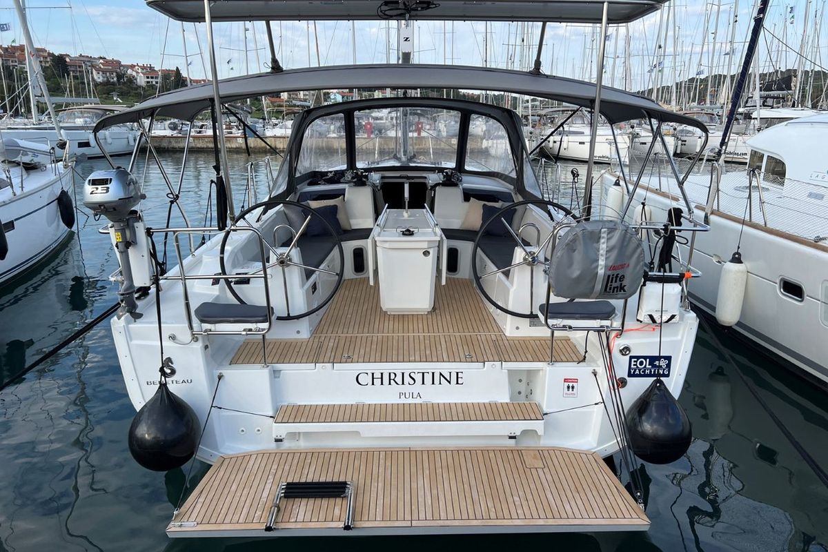Exterior view of Christine, a Beneteau Oceanis 40.1 sailboat at Grad Pula, Croatia