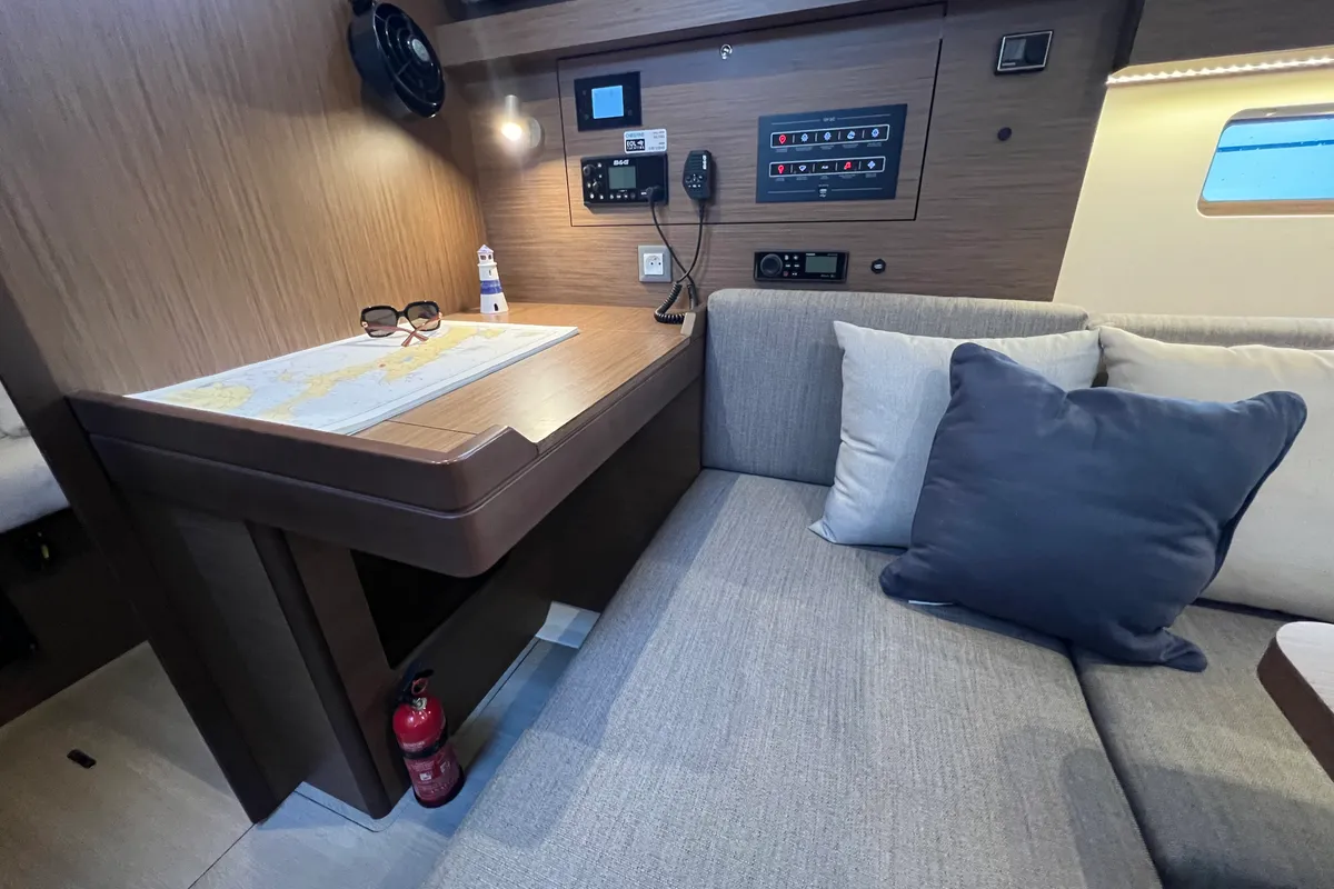 Deck of Christine, a Beneteau Oceanis 40.1 sailboat at Grad Pula, Croatia