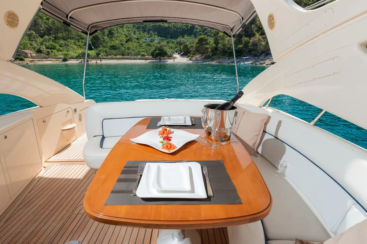 Deck of Lady Tania, a Dalla Pieta Yachts Dalla Pieta 48 yacht at Split, Croatia