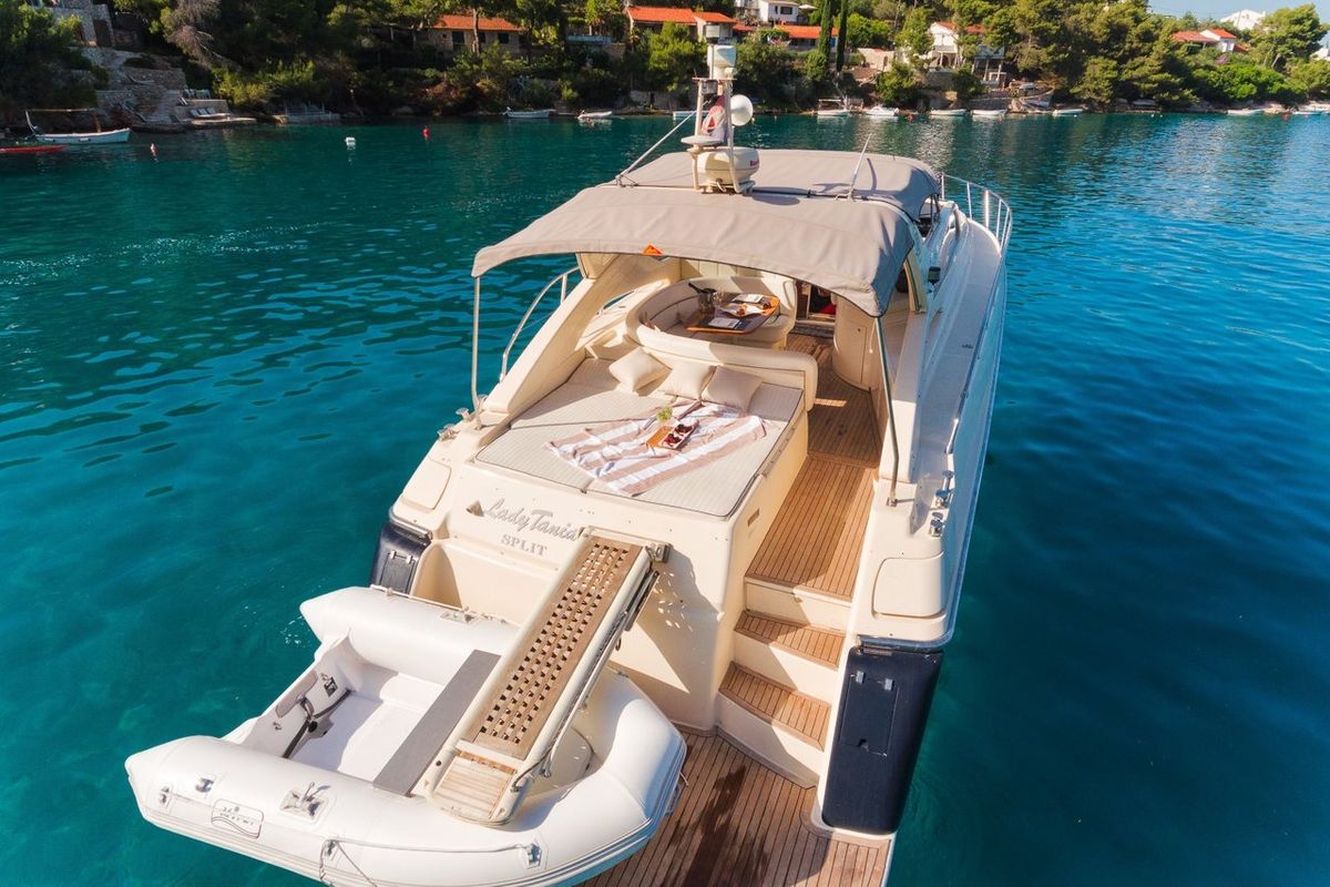 Deck of Lady Tania, a Dalla Pieta Yachts Dalla Pieta 48 yacht at Split, Croatia