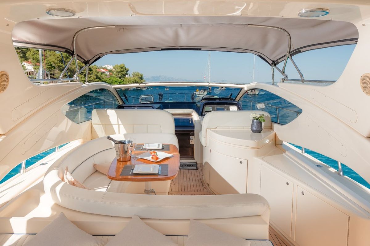 Deck of Lady Tania, a Dalla Pieta Yachts Dalla Pieta 48 yacht at Split, Croatia