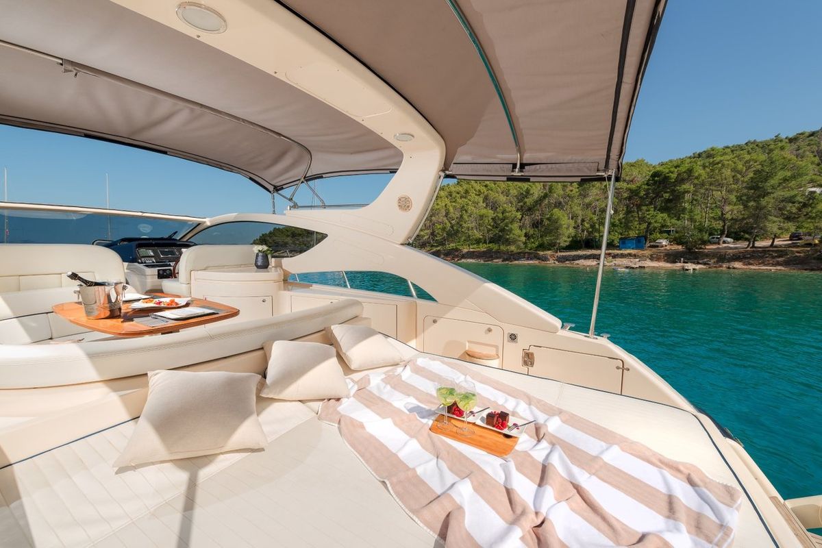 Deck of Lady Tania, a Dalla Pieta Yachts Dalla Pieta 48 yacht at Split, Croatia