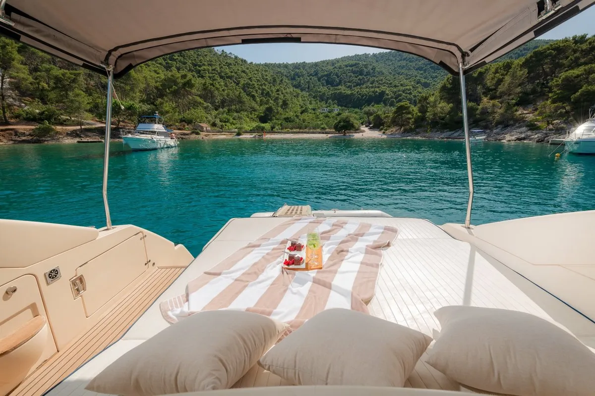 Deck of Lady Tania, a Dalla Pieta Yachts Dalla Pieta 48 yacht at Split, Croatia