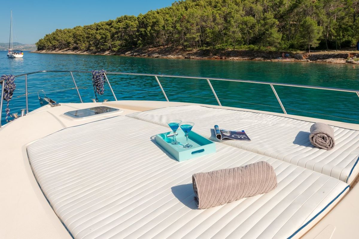 Deck of Lady Tania, a Dalla Pieta Yachts Dalla Pieta 48 yacht at Split, Croatia