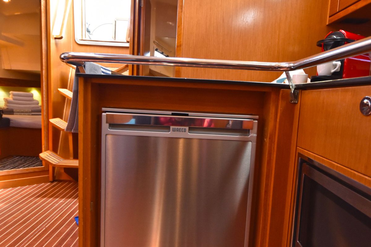 Galley of Nouvelle Vague, a Bavaria Cruiser 45 sailboat at Volos Municipality, Greece